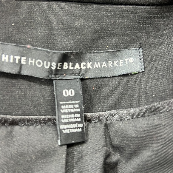 Sz 00 White House Black Market Black Jacket - Picture 6 of 6